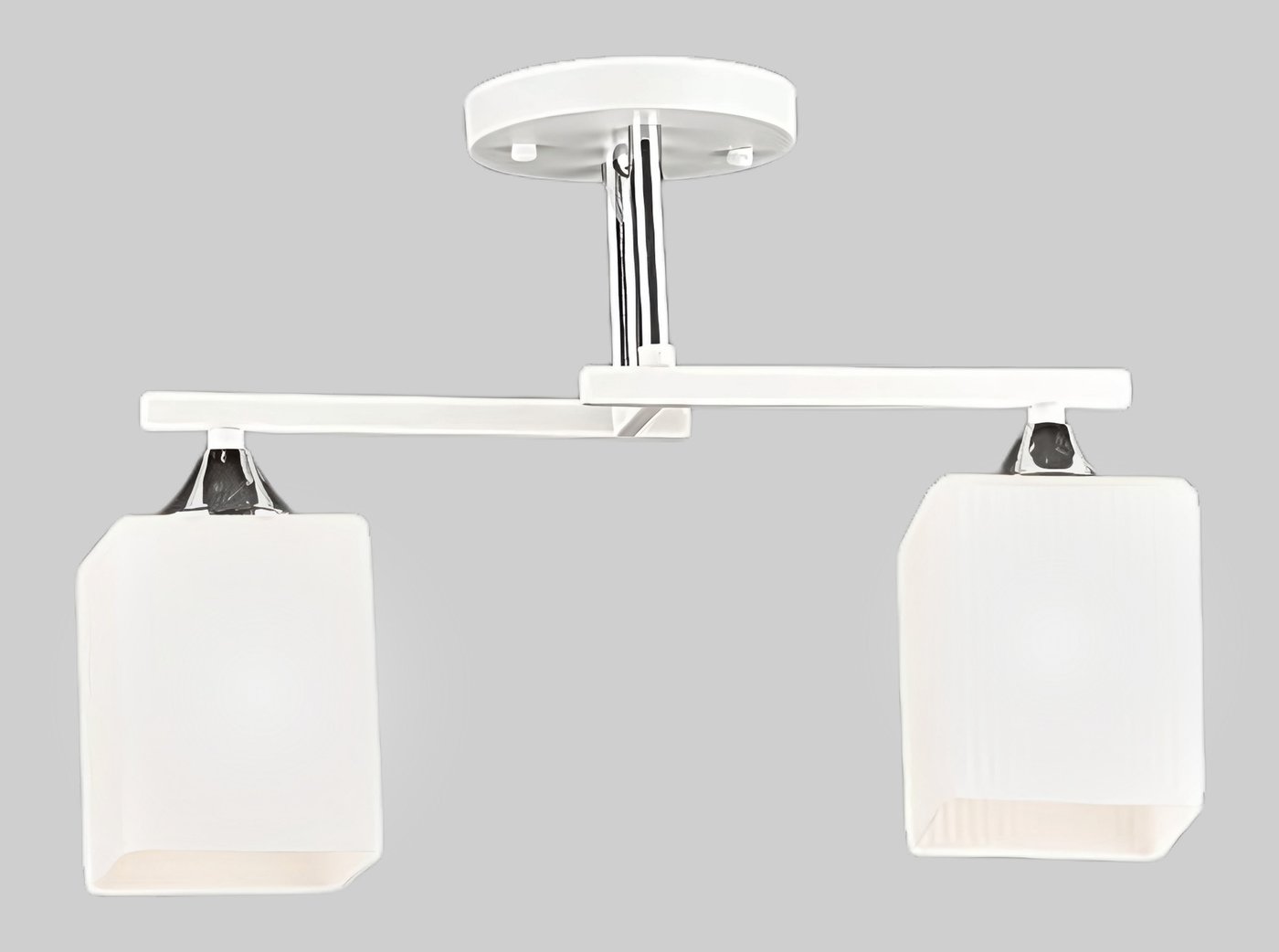 

Люстра средней высоты Aitin Pro НПБ 02-2x60-101 N6788/2 (белый/хром)