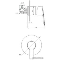 Смеситель Deante Arnika BQA 044L