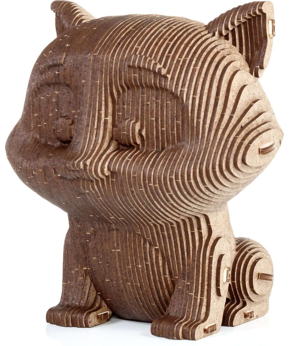 

3Д-пазл Eco-Wood-Art Кошечка - копилка