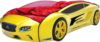 Кровать-машина КарлСон Roadster Лексус 162x80 (желтый)