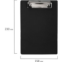 Планшет с зажимом Staff 229556 (черный)