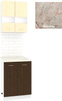 

Готовая кухня Кортекс-мебель Корнелия Экстра 60рс2д (венге светлый/венге/марсель)