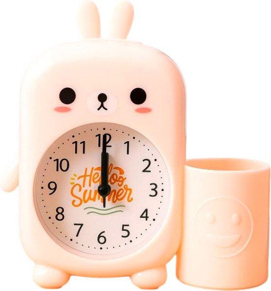 Настольные часы ILikeGift Cute Bunny HS-631-2 (розовый)