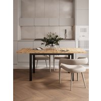 Кухонный стол Senira Велес 120x75 (дуб вотан/опора черный)