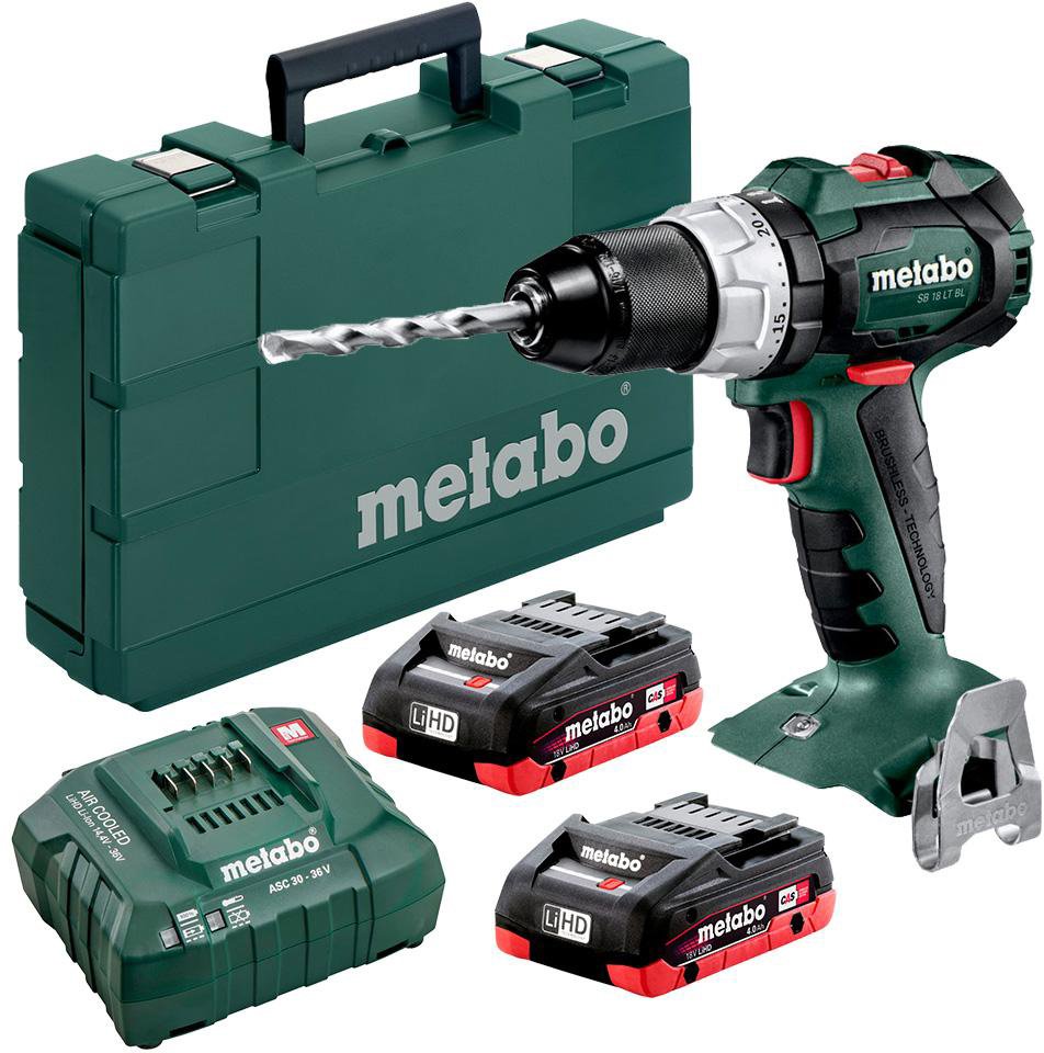 

Дрель-шуруповерт Metabo BS 18 LT BL (с 2-мя АКБ, кейс)