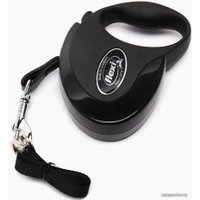 Поводок-рулетка Flexi Style М лента 5 м (черный)