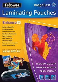 Пленка для ламинирования Fellowes Glossy Polyester Pouches А3, 80 мкм, 100 л