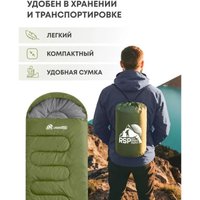 Спальный мешок RSP Outdoors Lager 250 L (оливково-зелёный, 220x75см, молния слева)
