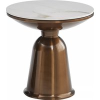 Журнальный столик Signal Vera (белый/медный)