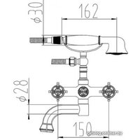 Смеситель ZorG A 2001W-BR