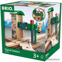 Аксессуары BRIO Сигнальная станция со стрелкой и светофором 33674