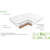 Матрас ЭОС Идеал 1а/2 160x200+Samsara Одуванчики Dark Евро 220-24 в Солигорске
