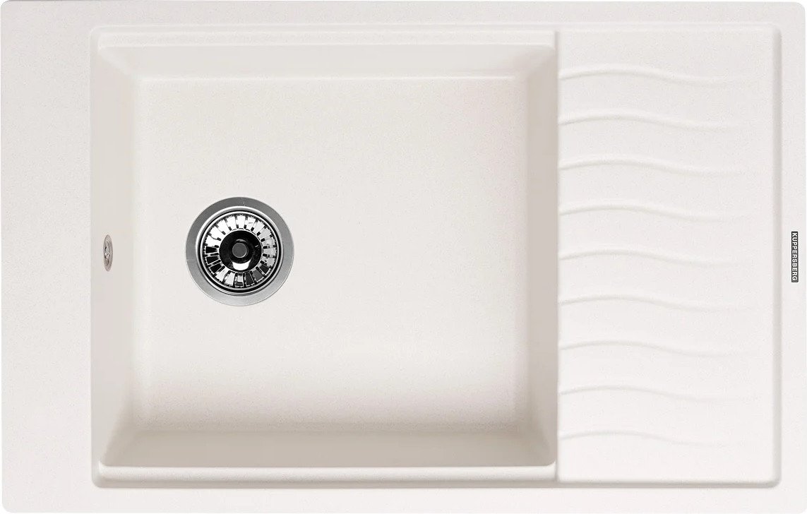 

Кухонная мойка KUPPERSBERG Mila 1B1D White Alabaster