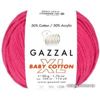 Пряжа для вязания Gazzal Baby cotton xl 3415XL 50 г 105 м (розовый)