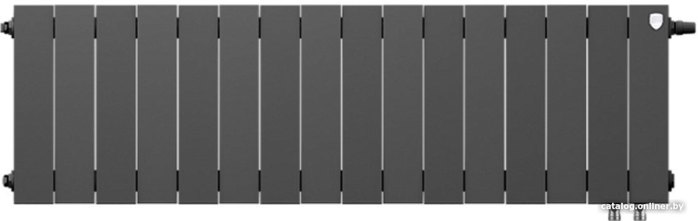 Биметаллический радиатор Royal Thermo PianoForte 300 Noir Sable (16 секций)