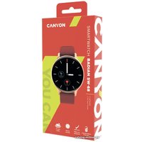 Умные часы Canyon Badian SW-68 (золотистый/бордовый)