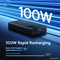 Внешний аккумулятор Baseus Adaman Digital Display Fast Charge Power Bank 140W 24000mAh (черный)