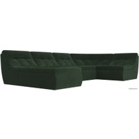 П-образный диван Лига диванов Холидей 101848 (зеленый)