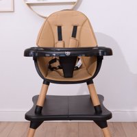 Высокий стульчик Solmax&Kids HW99644 (бежевый/черный)