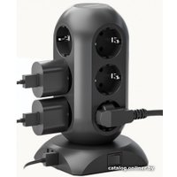 Сетевой фильтр Tessan TPS02-DE (черный)