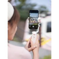 Стабилизатор Hohem iSteady V2s (с телескопическим удлинителем и пультом, белый/розовый)