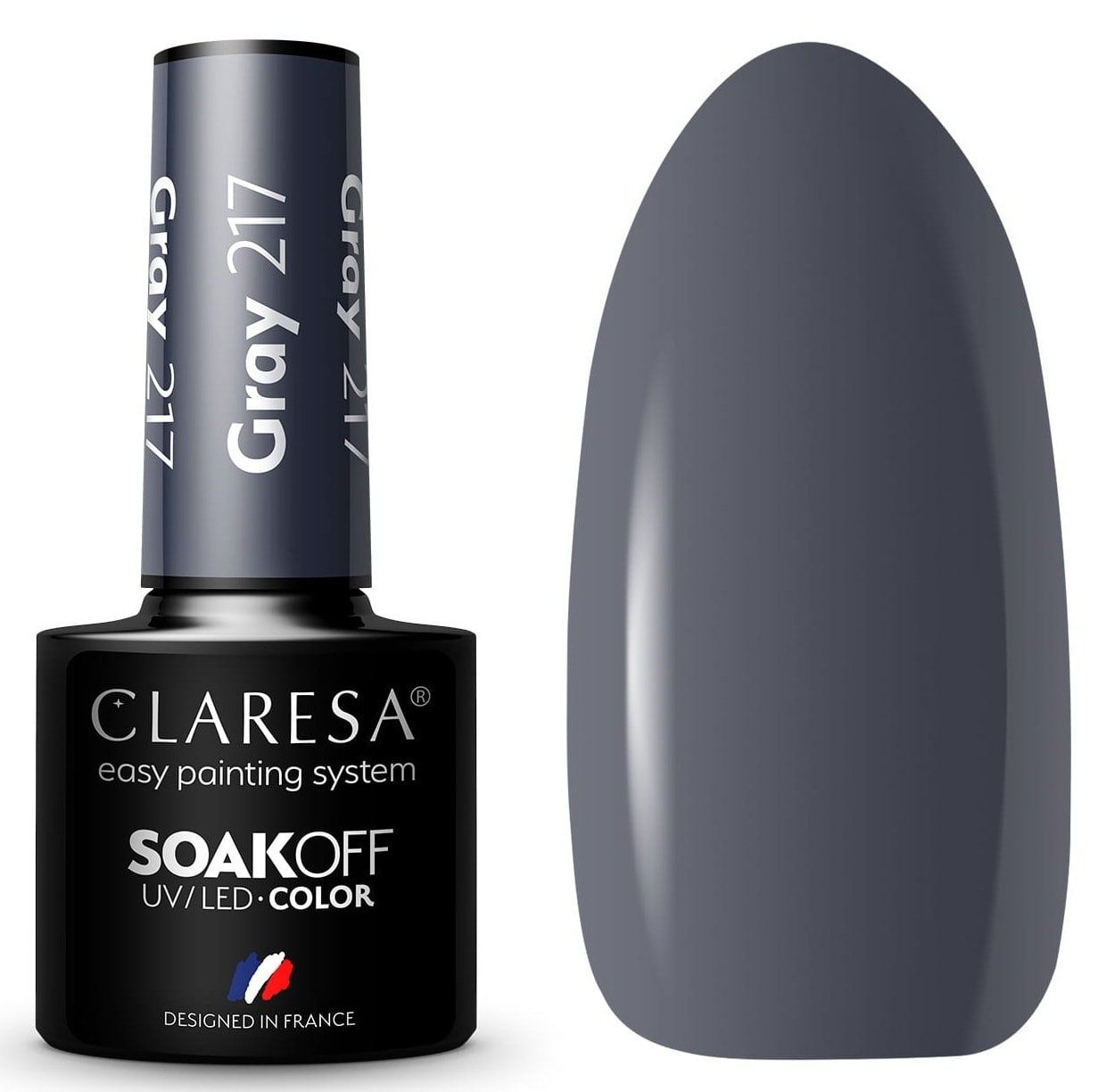 

Гель-лак Claresa Hybrid Gray 217 5 мл