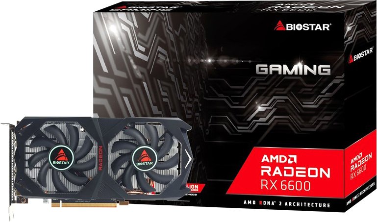 

Видеокарта BIOSTAR Radeon RX 6600 8GB GDDR6 VA6606RM81