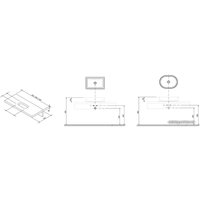  Ravak Столешница L 100 X000000834 (дуб)