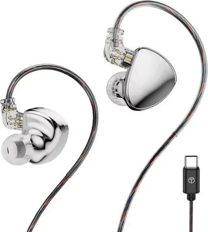 

Наушники TRN MT5 USB Type-C (серебристый, с микрофоном)