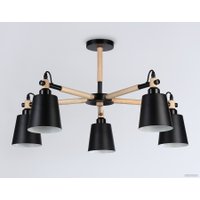 Люстра средней высоты Ambrella light TR82211/5 BK/LW