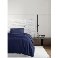 1.5-спальный комплект постельного белья Loon Adelina (1.5-спальный, наволочка 50x70, темно-синий)