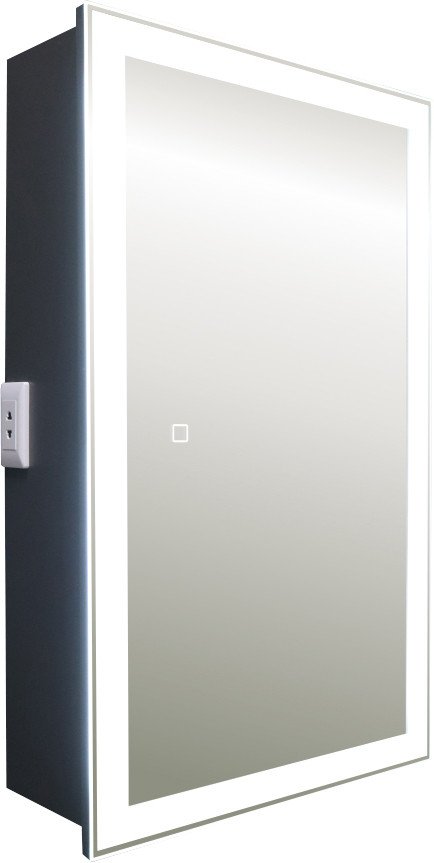 

Silver Mirrors Шкаф с зеркалом Hamburg Black 462x762 LED-00002669