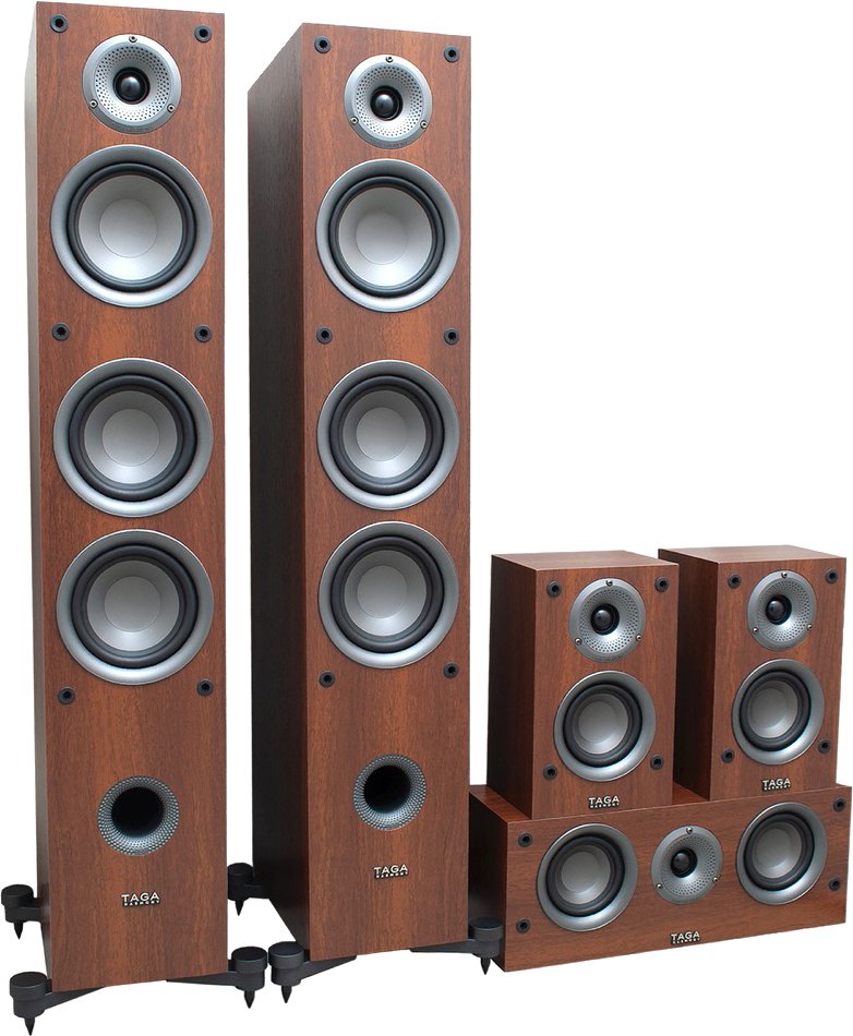 

Комплект акустики Taga Harmony TAV 5.0: TAV-507F + C + S (орех)