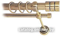 Карниз для штор Lm Decor Цилиндр 088 2р гладкий 25/16мм (антик, 1.6м)