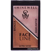 Скульптор Shinewell хайлайтер и бронзер для лица №2