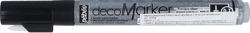 

Маркер художественный PEBEO Acrylic Marker 201356 (под серебро)