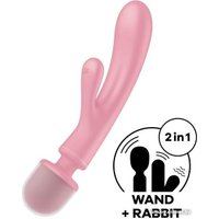 Вибратор Satisfyer Wand+ Rabbit Triple Lover 4018218 (розовый)