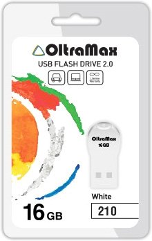 

USB Flash OltraMax 210 16GB (белый) [OM-16GB-210-White]