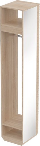 Вешалка для одежды Мебельград Элана с зеркалом (дуб сонома)