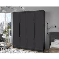 Шкаф распашной Интерлиния Концепт Тренд КТ-Ш4 (антрацит/пепел)