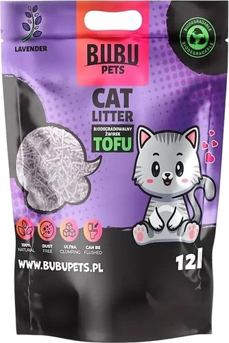Наполнитель для туалета Bubu Pets Tofu Lavender (5 кг/12 л)