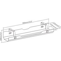 Лоток для проводов ErgoSmart Cable Tray (белый)