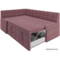 Угловой диван Мебель-АРС Атлантис левый 212x84x135 (велюр пудра НВ-178 18)