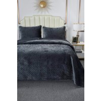 Набор текстиля для спальни Sofi De MarkO Патрисия 240x260 Пок-П-240х260а1 (антрацит 1)