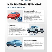 Подкатной домкрат Stels 51132 2.5т