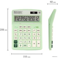 Бухгалтерский калькулятор BRAUBERG Extra Pastel-12-LG 250488 (мятный)