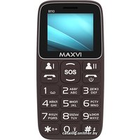 Кнопочный телефон Maxvi B110 (коричневый)