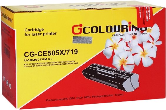 

Картридж Colouring CG-CE505X/719 (аналог HP CE505X, Canon Cartridge 719)