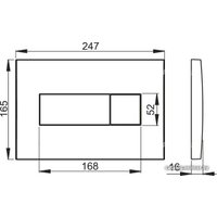 Панель смыва Alcaplast M370