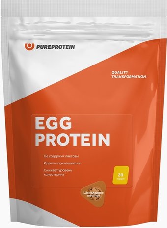 Протеин яичный Pureprotein Egg Protein (600 г, шоколадное печенье)